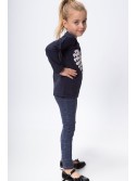 Girls\' navy blue trousers NDZ53227 - Online store - Boutique